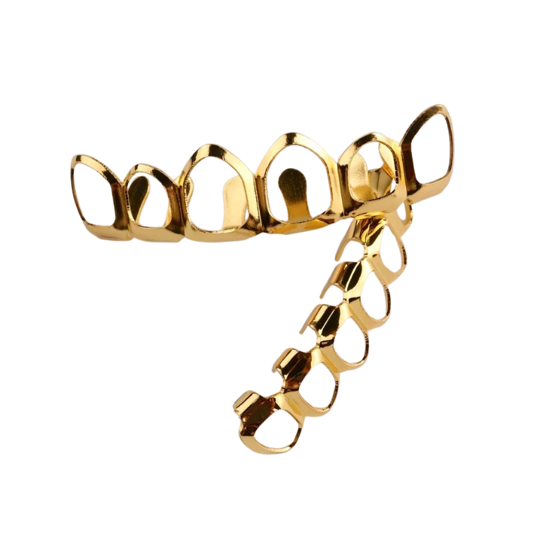 Gold Open Face Grillz Set