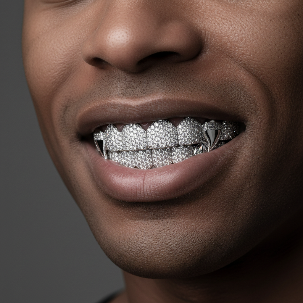 Grillz Full Set Diamond Pave Vampire Fangs – Grillz Teeth